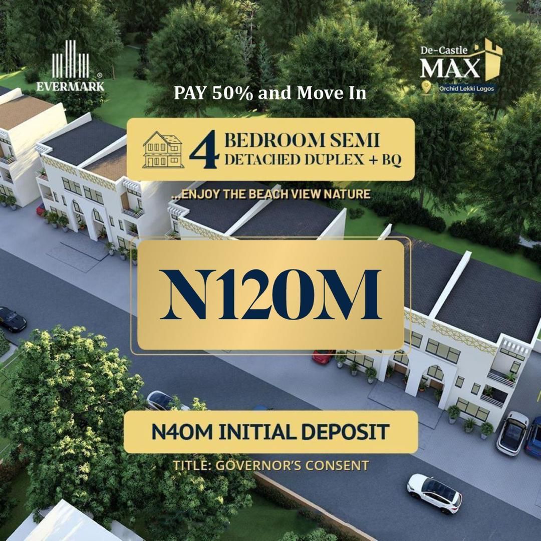 DE CASTLE MAX is a Beach view ESTATE situated at one of the most fascinating and beautiful heart of Lekki.