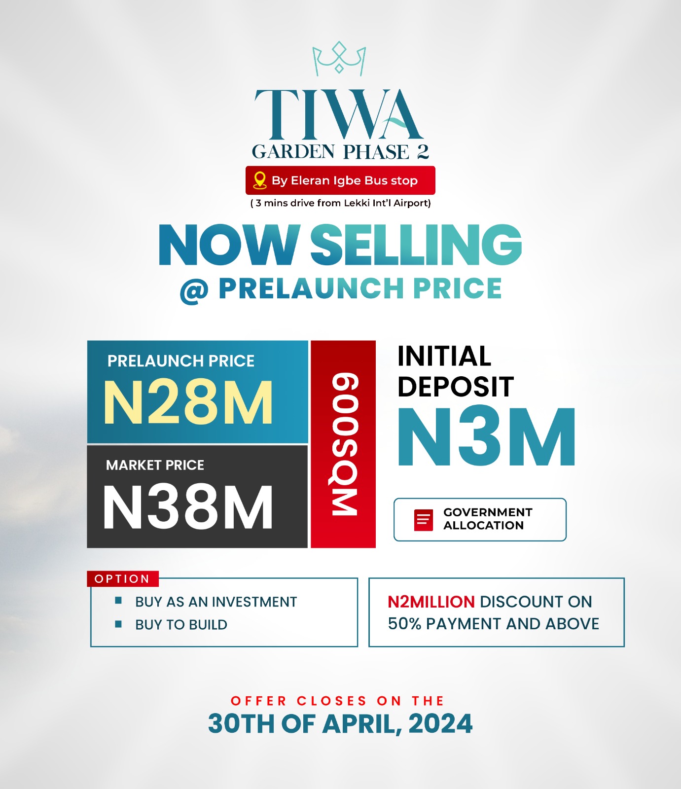 A haven where luxury meets tranquility Get ready for a lifestyle upgrade at Tiwa Garden Phase 2. The estate boasts of a blend with nature and