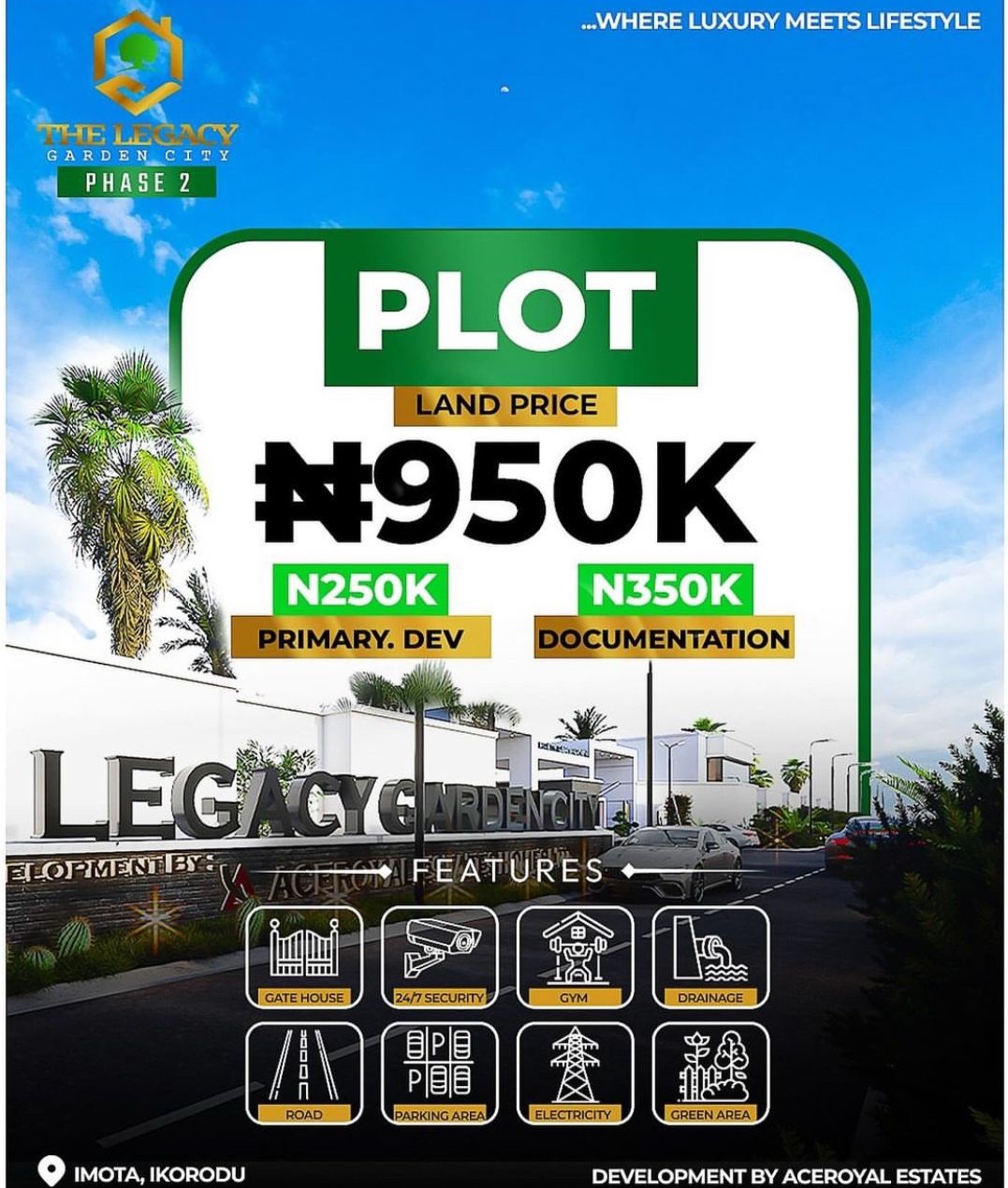 Discover a world of unparalleled comfort and convenience at Legacy Garden City Phase 2. This exclusive residential development offers a