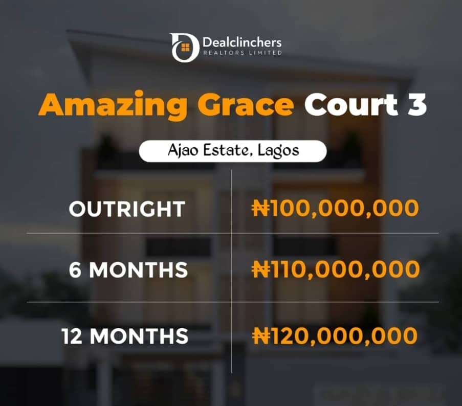 Welcome to Amazing Grace Court 3, Ajao Estate, Lagos, where modern living meets unparalleled convenience! 2 en-suite bedrooms with convertible