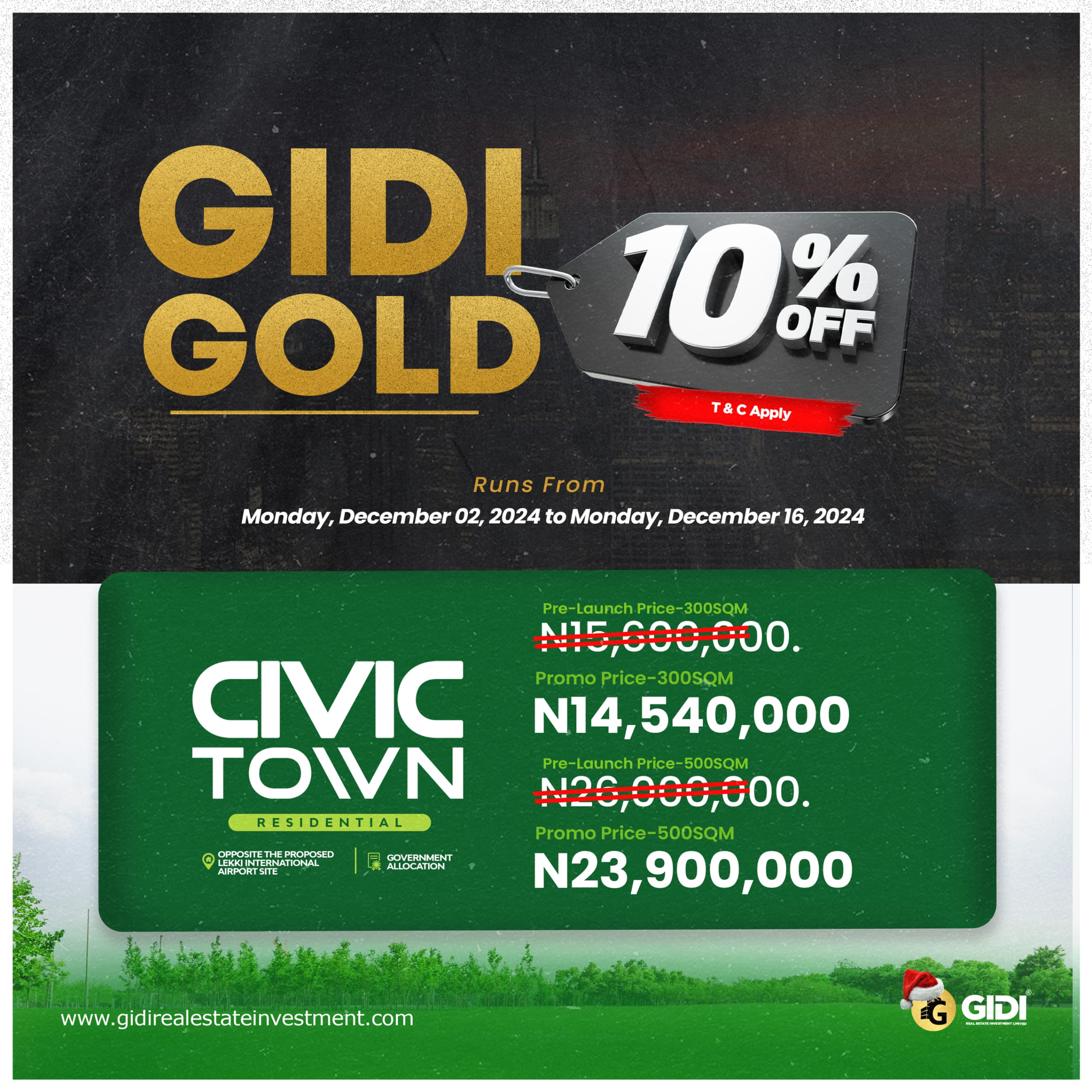 Situated opposite the proposed Lekki-Epe International Airport, Civic Town is strategically positioned to connect you to the world.