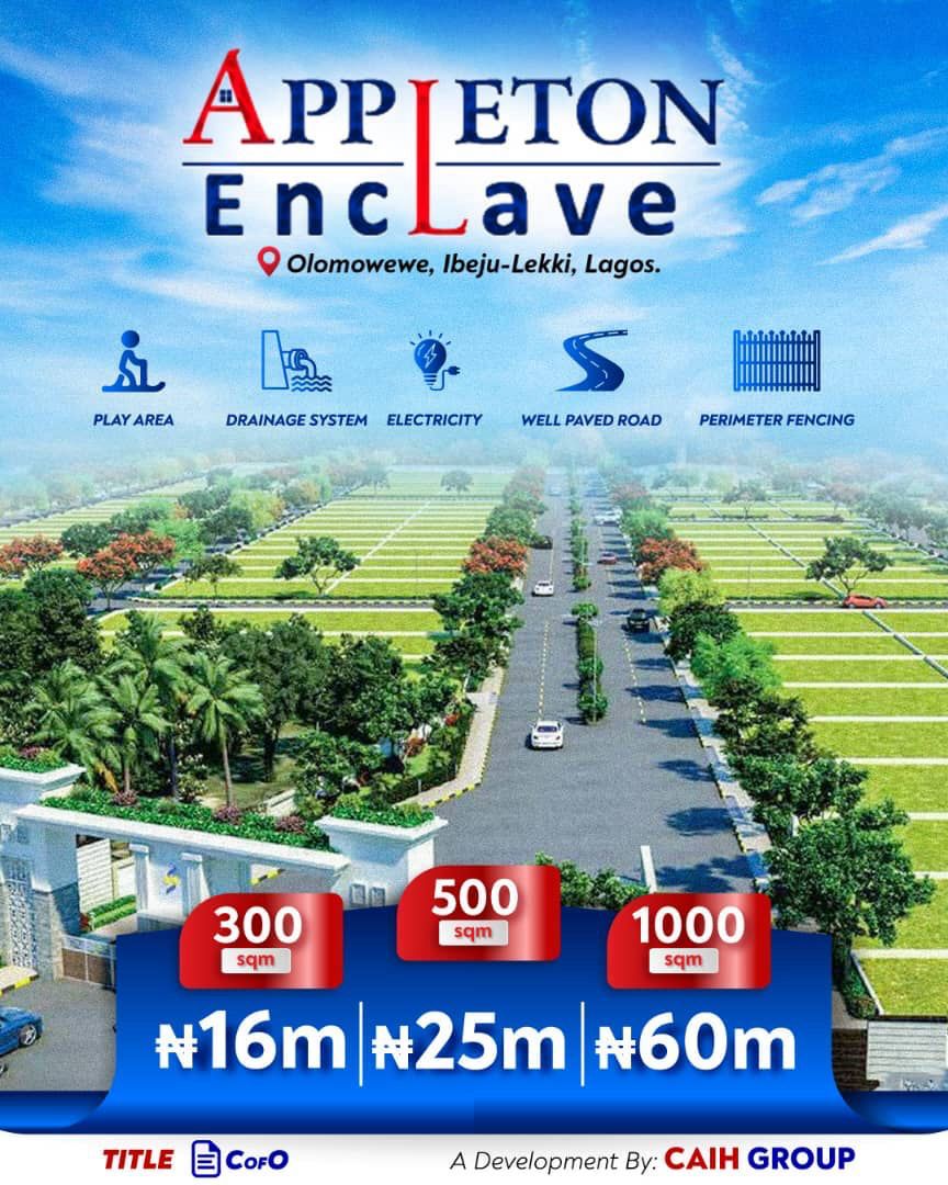 Looking for high-return real estate investment in Lagos? Appleton Enclave offers premium residential and commercial plots within the booming Lekki Free Trade Zone, Ibeju Lekki