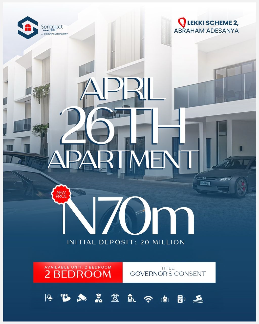 Introducing the APRIL 26th Apartment, a gem nestled in the heart of Ajah, by the prestigious Lekki Scheme 2, Abraham Adesanya area.