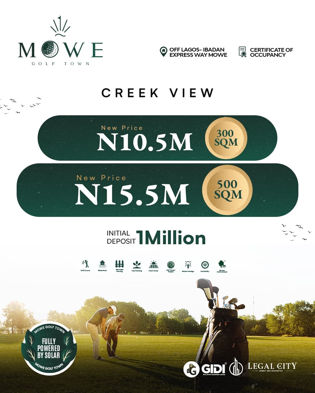 Welcome to Mowe Golf Town, Nigeria's premier golfing destination where luxury living meets environmental responsibility.