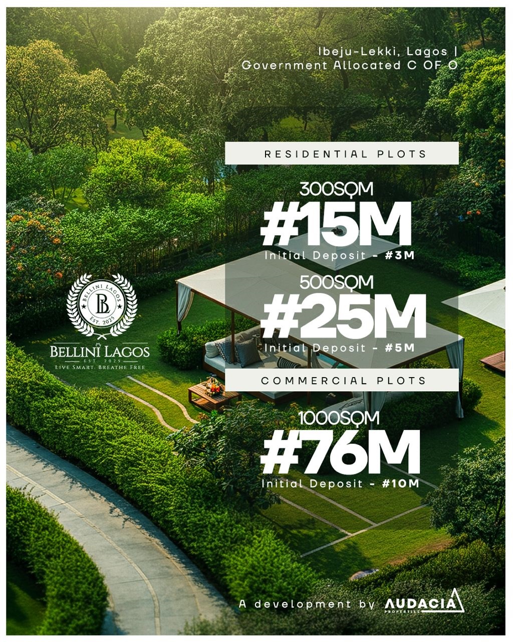 Looking for prime land for sale in Ibeju-Lekki? Experience Bellini Lagos – The Wellness Republic, where opulent living seamlessly blends with