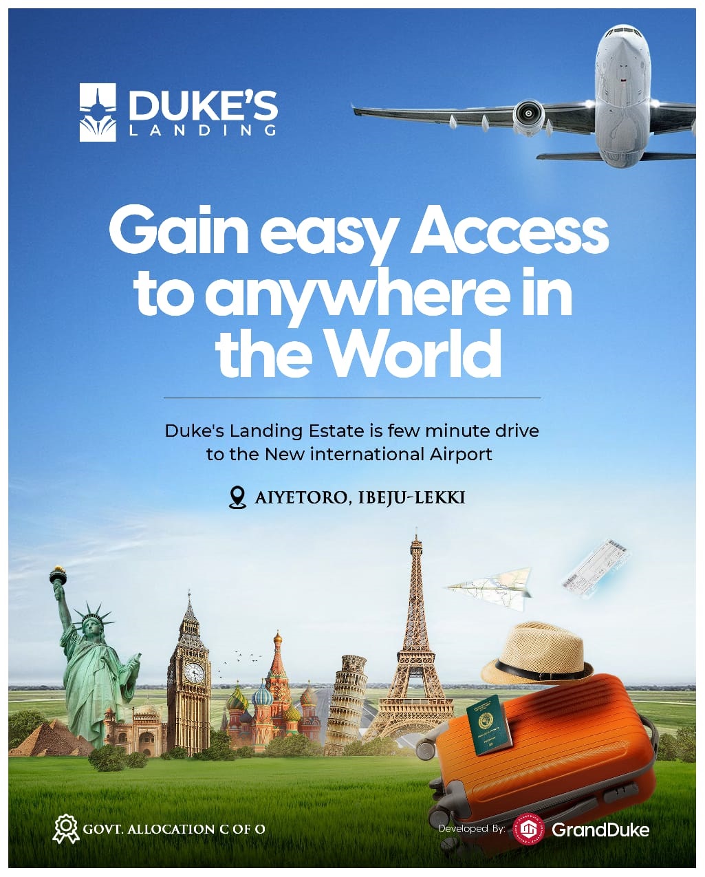 Discover Duke Landing, an exceptional estate nestled in the vibrant heart of Ibeju-Lekki. This prime location offers the tranquility of a peaceful retreat while being just minutes from the New International Airport