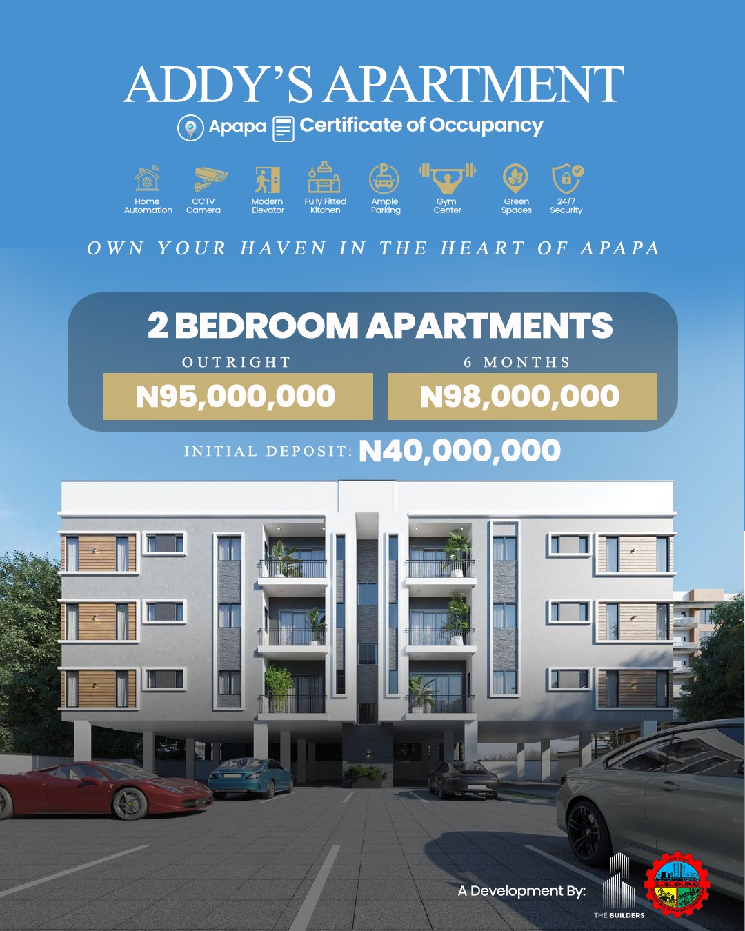 Welcome to Addy Haven, a groundbreaking residential development in the strategically vital area of Pelewura, Apapa. Crafted for discerning p