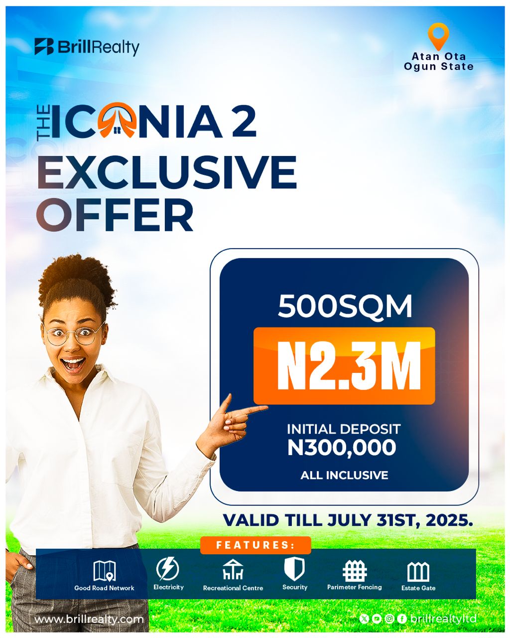 Welcome to The ICONIA 2, Atan, Ogun State A land banking masterpiece nestled in the thriving heart of Atan - Ota, Ogun State.