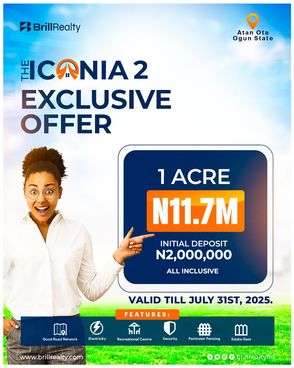 Welcome to The ICONIA 2, Atan, Ogun State A land banking masterpiece nestled in the thriving heart of Atan - Ota, Ogun State.