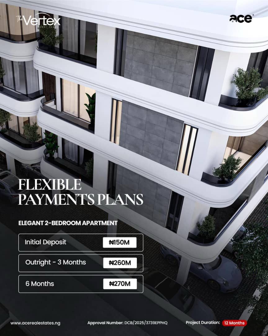 Searching for a expansive, peaceful, and elegant apartment in the heart of Lekki Phase 1? Look no further than The Vertex