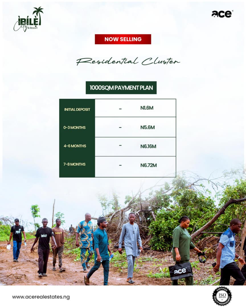 plot for sale in Ibile City and Resort, Imota, Ikorodu. Total dry land with a regular allocation and a valid C of O file number: SA/PLC247