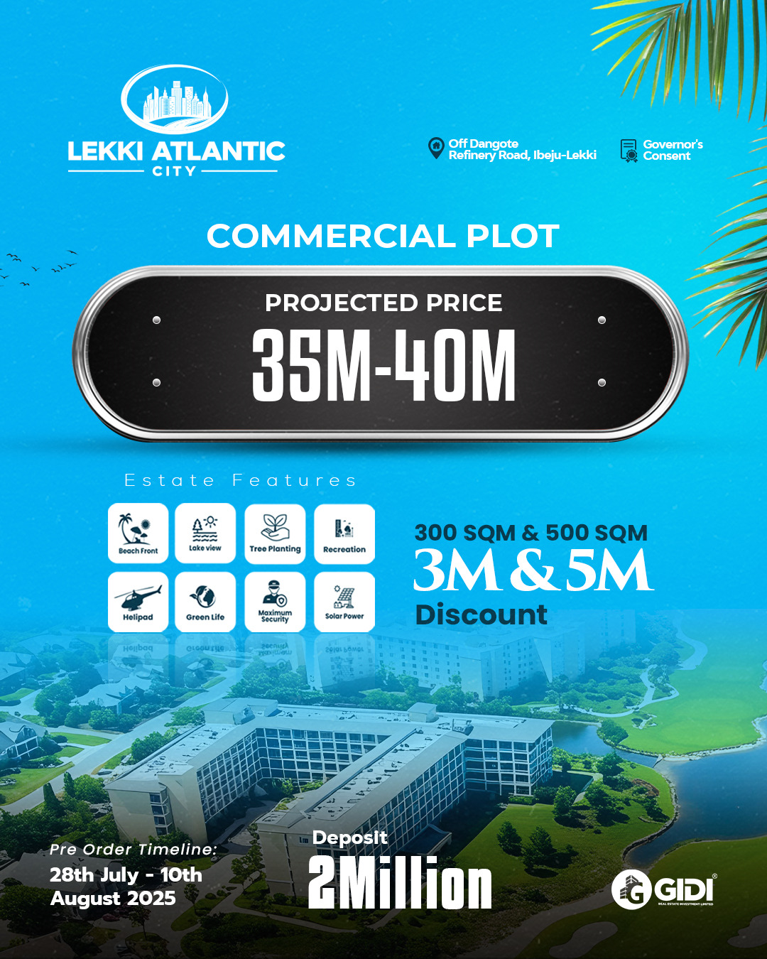 Strategically situated off the bustling Dangote Refinery Road in Ibeju Lekki, Lekki Atlantic City is more than just land; it's a future-proof