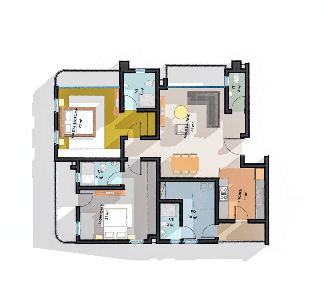 Liberty Fort, Lekki offers a collection of luxurious 2 and 3 bedroom apartment, each thoughtfully designed and complemented by a boy's quarter
