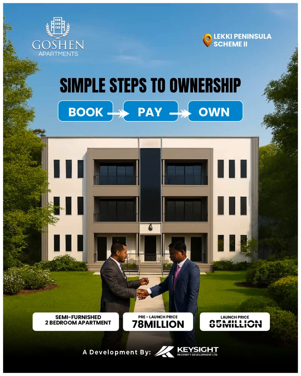 Discover affordable luxury apartments in the most sought-after location in Ajah! We're excited to introduce Goshen Apartment,
