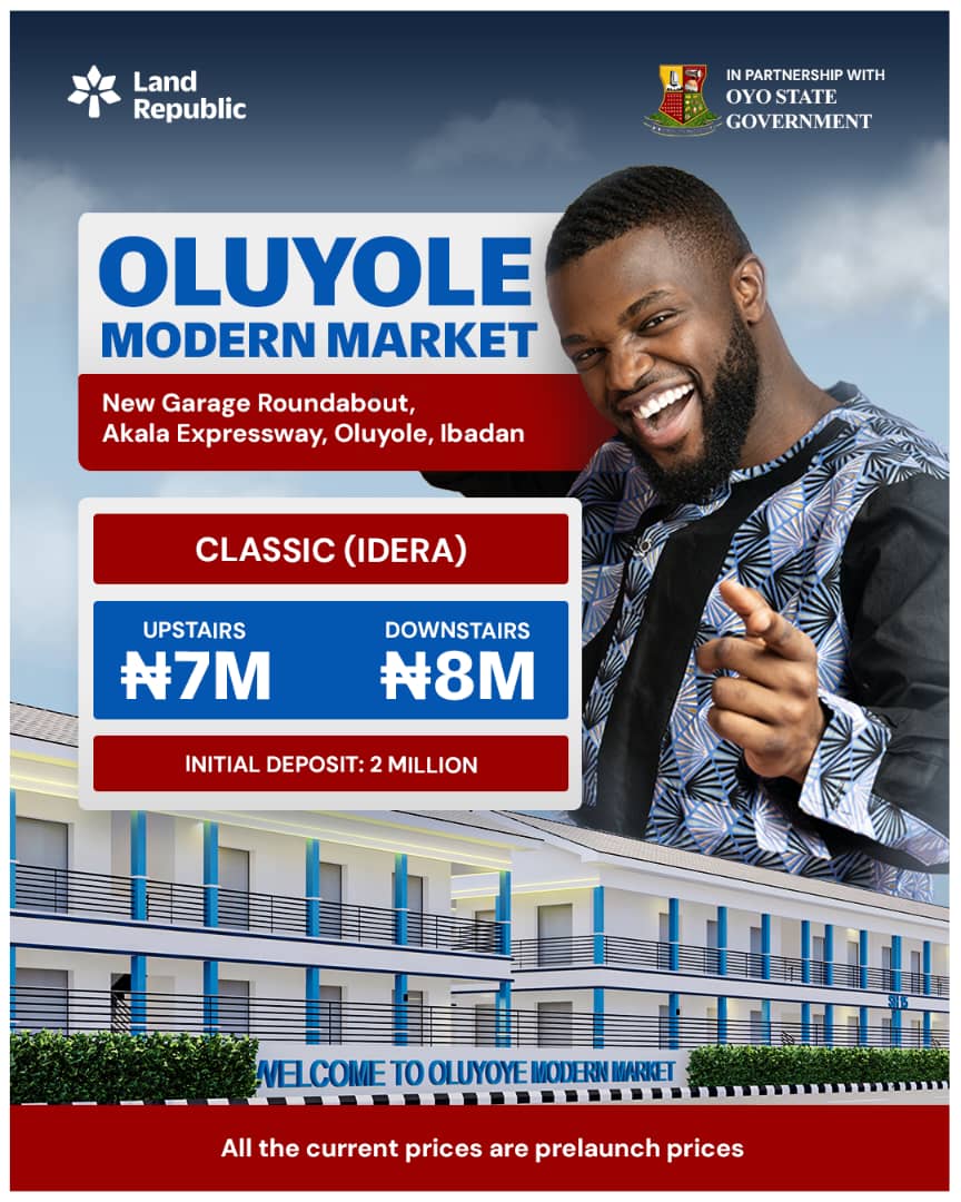 Oluyole Modern Market is a cutting-edge commercial destination strategically situated at the highly trafficked New Garage Junction in Ibadan