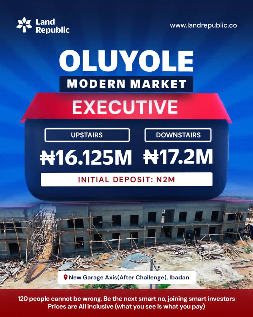 Oluyole Modern Market is a cutting-edge commercial destination strategically situated at the highly trafficked New Garage Junction in Ibadan