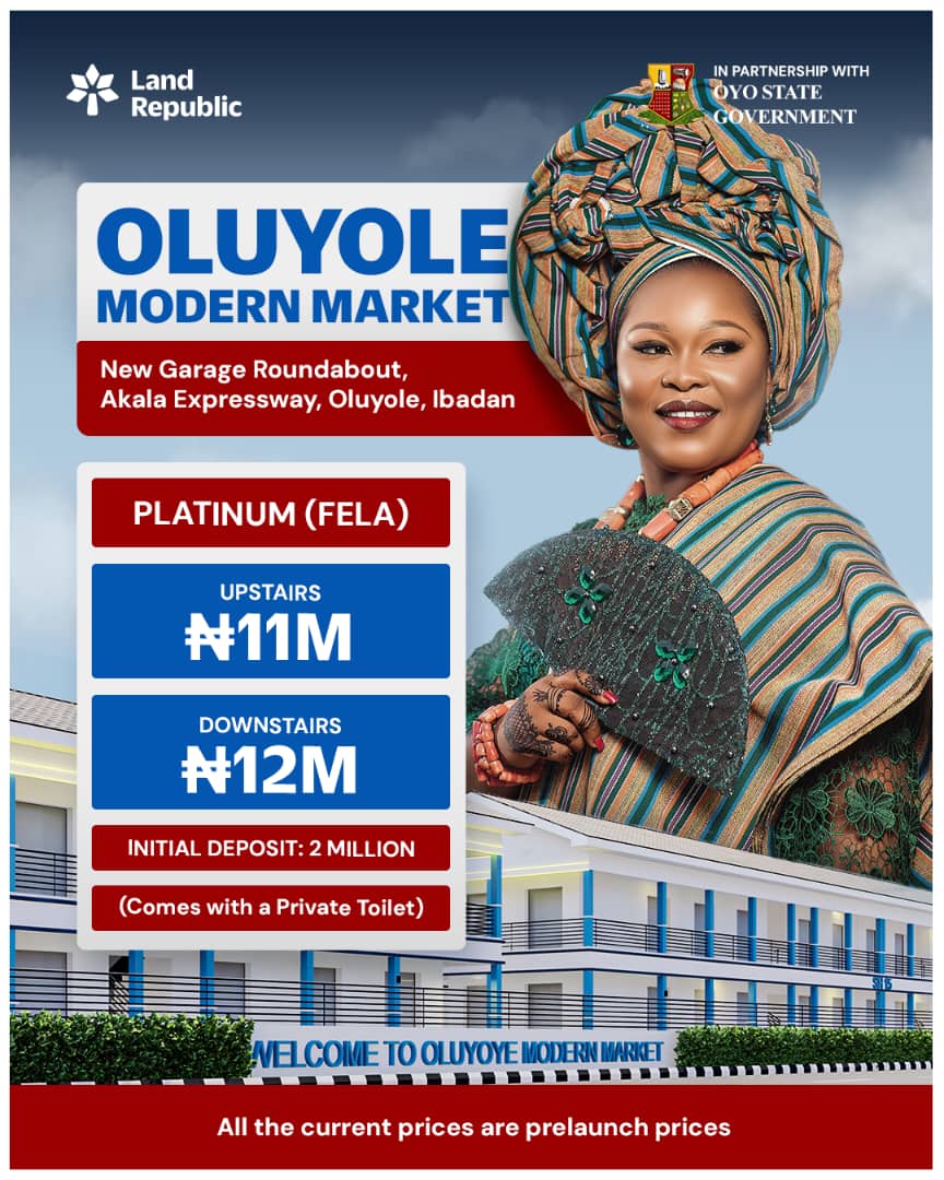 Oluyole Modern Market is a cutting-edge commercial destination strategically situated at the highly trafficked New Garage Junction in Ibadan
