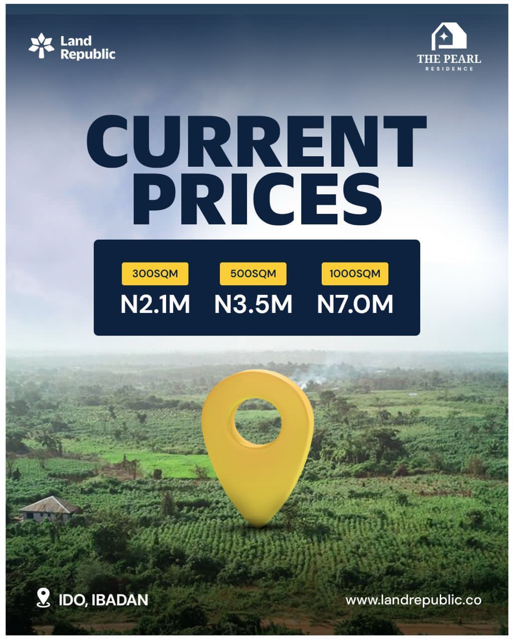 Pearl Residence is a secure, buy-and-build estate in Ido, Ibadan, that offers freedom to create your dream home while enjoying excellent