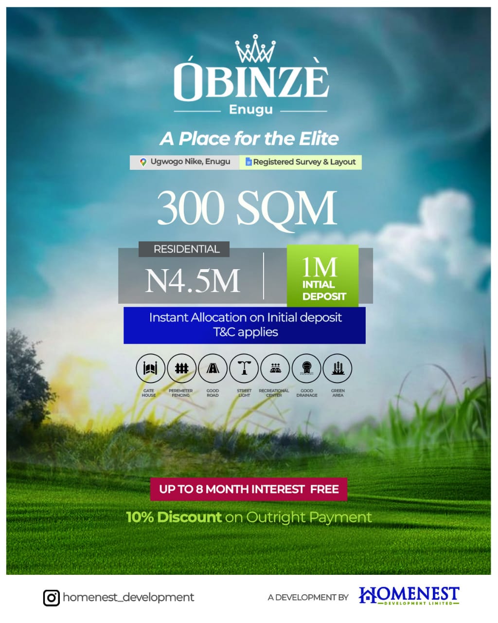 Nestled in the tranquil yet dynamic heart of Ugwogo Nike, Obinze Enugu offers a rare blend: the peace of a serene community and the accessi