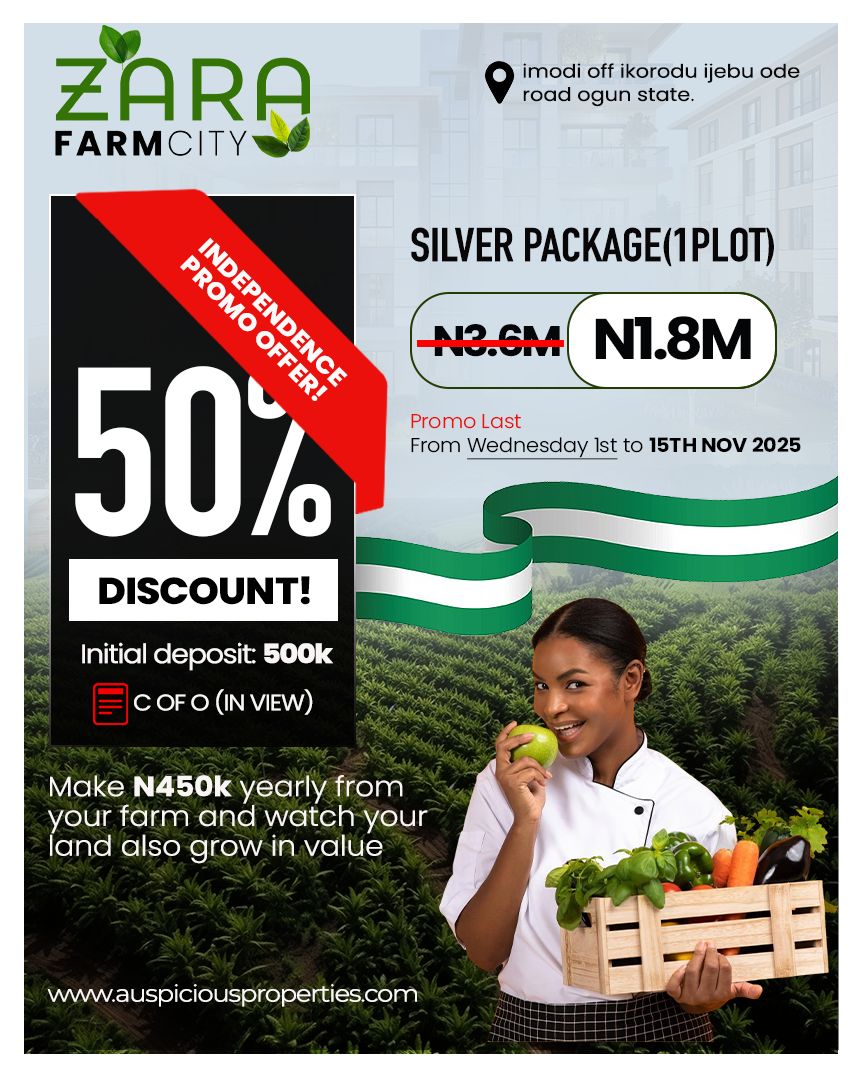 Zara Farm City transforms a simple land purchase into a dynamic, sustainable investment, fueling both wealth creation and agricultural income through strategic land banking.
