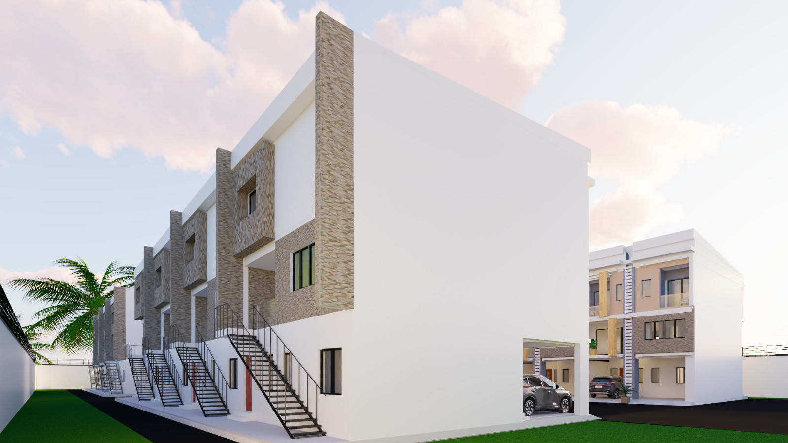 Providence Court Awoyaya, luxury 4-bedroom terrace duplexes with BQ. 1 min from Lekki-Epe Expressway. Governor's Consent. +2348138623765