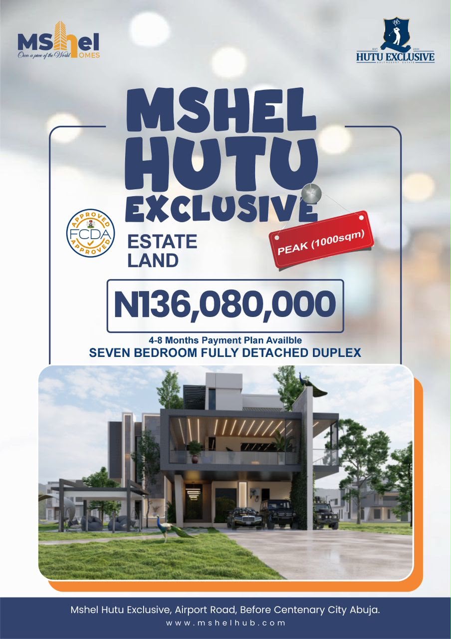 Discover Mshel Hutu Exclusive, Africa's first premier golf resort estate in Abuja. Secure luxury plots and apartments on Airport Road today!
