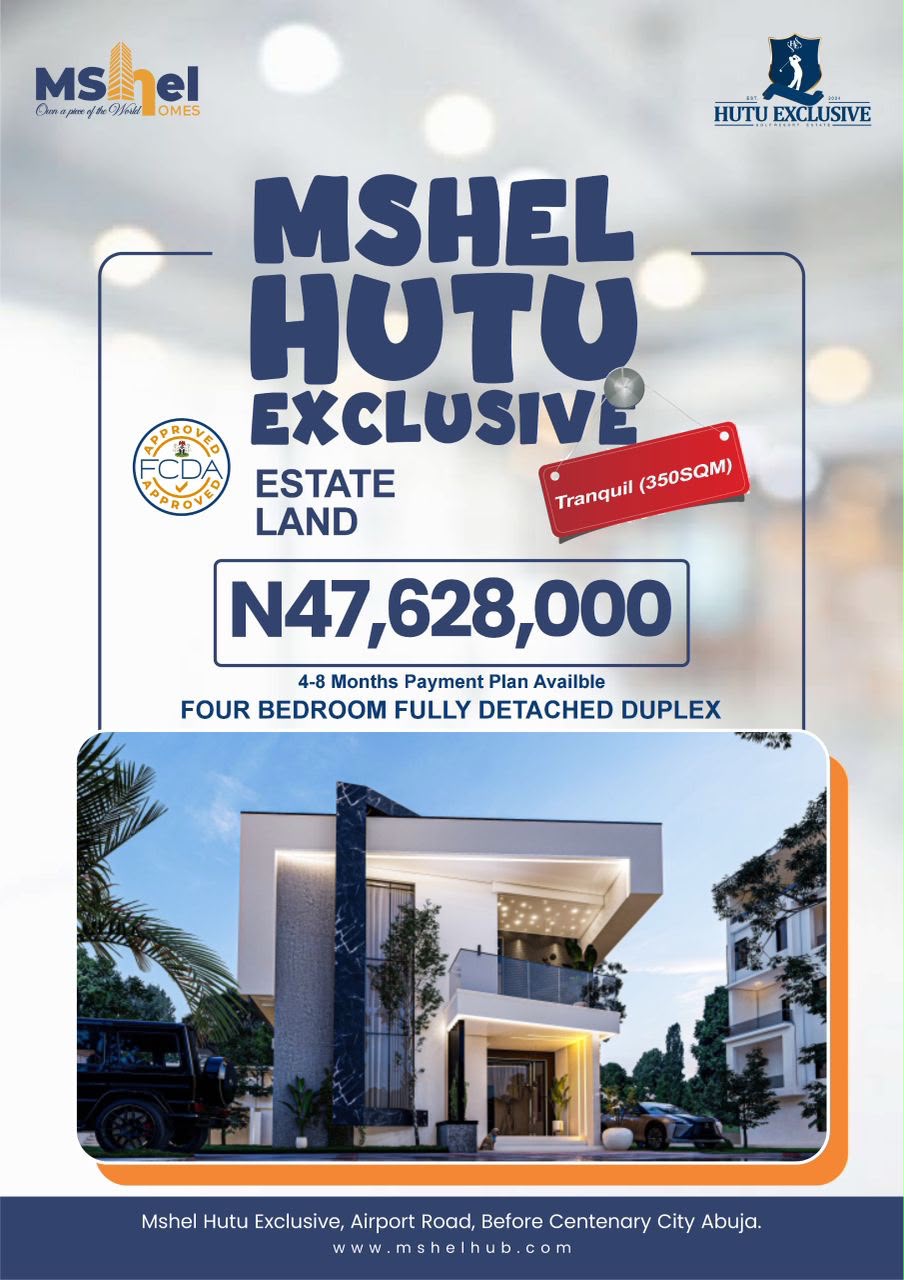 Discover Mshel Hutu Exclusive, Africa's first premier golf resort estate in Abuja. Secure luxury plots and apartments on Airport Road today!