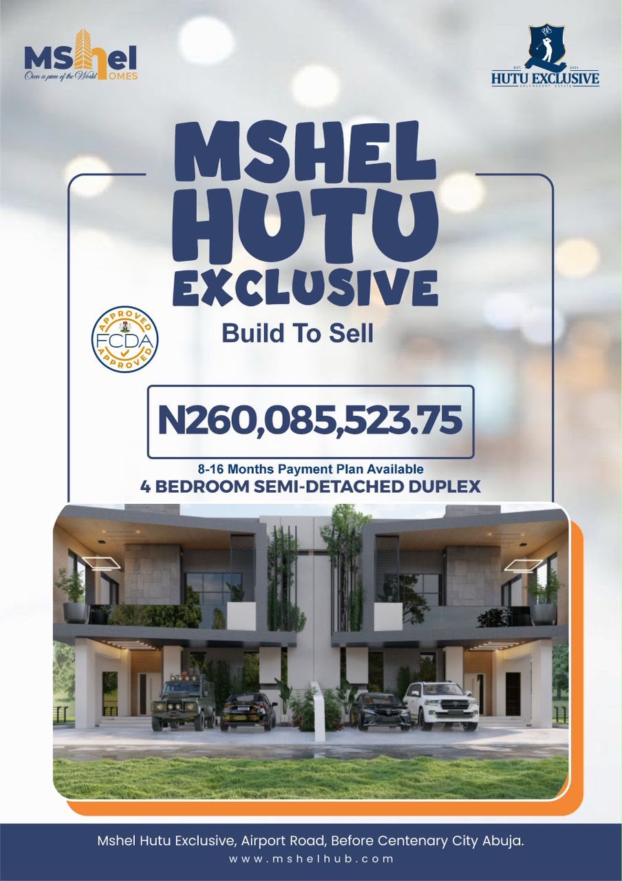 Discover Mshel Hutu Exclusive, Africa's first premier golf resort estate in Abuja. Secure luxury plots and apartments on Airport Road today!