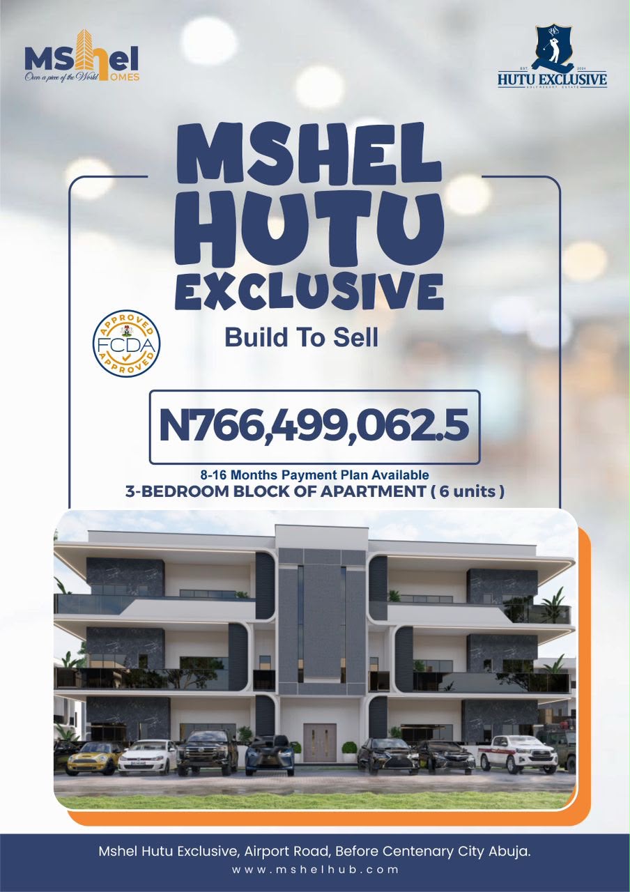 Discover Mshel Hutu Exclusive, Africa's first premier golf resort estate in Abuja. Secure luxury plots and apartments on Airport Road today!