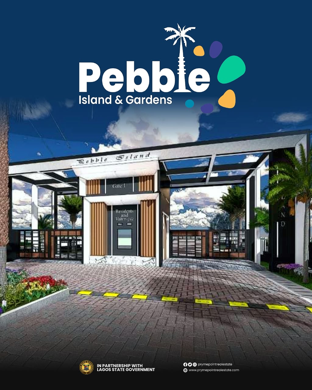 Secure luxury waterfront land at Pebble Island & Gardens Estate, Badore, Ajah. C of O title, Lagos State Government partnership,